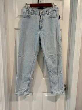 Zara Pale Blue Relaxed Fit Jeans